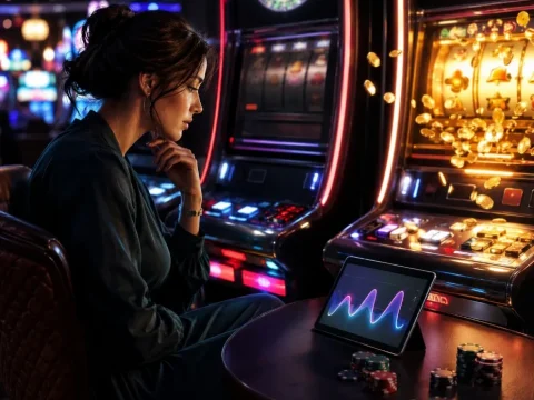 Variância em slots: por que bons e maus resultados aparecem em ondas